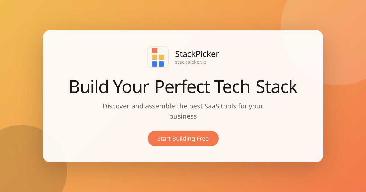 StackPicker | Build Your Perfect SaaS Tech Stack