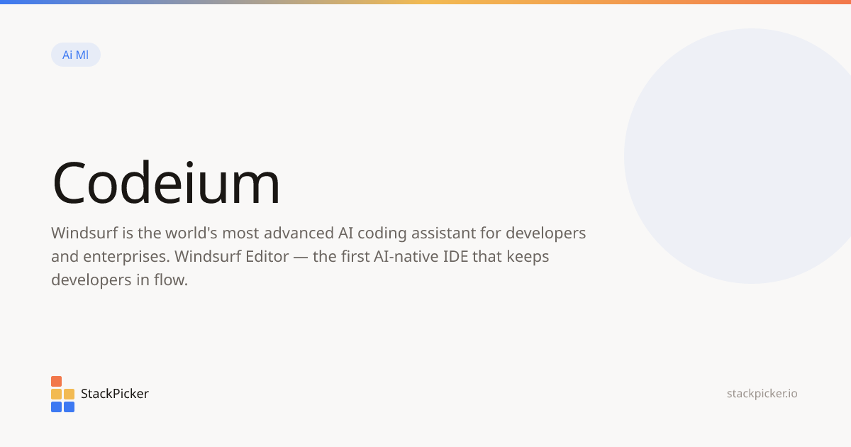 Codeium | StackPicker