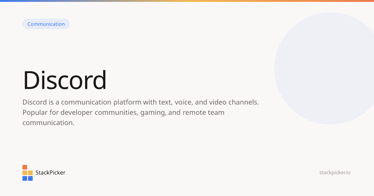 Discord | StackPicker
