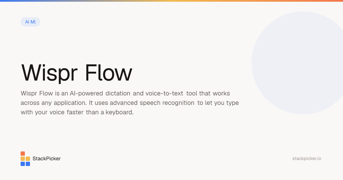 Wispr Flow | StackPicker
